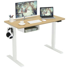 Load image into Gallery viewer, 48 Inches Electric Standing Adjustable Desk with Control Panel and USB Port-Beige

