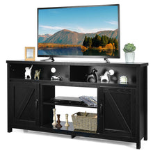 Load image into Gallery viewer, 59 Inch TV Stand Media Center Console Cabinet with Barn Door for TV&#39;s 65 Inch-Black
