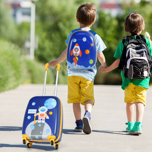 2 Pieces Kids Luggage Set with Backpack and Suitcase for Travel