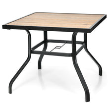 Load image into Gallery viewer, Patio Metal Square Dining Table for Garden and Poolside
