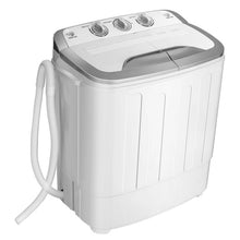 Load image into Gallery viewer, 8 lbs Portable Mini Twin Tub Spinner Semi-Automatic Washing Machine
