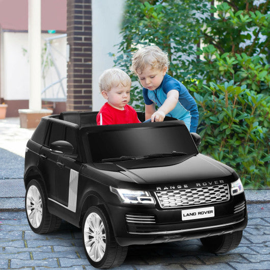 24V 2-Seater Licensed Land Rover Kids Ride On Car with 4WD Remote Control-Black