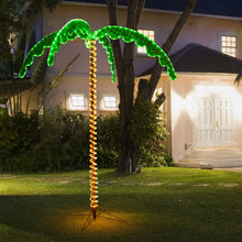 Load image into Gallery viewer, 7 Feet LED Pre-lit Palm Tree Decor with Light Rope
