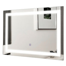 Load image into Gallery viewer, 27.5 Inch LED Wall-Mounted Rect Bathroom Mirror with Touch
