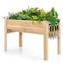 Load image into Gallery viewer, 48 x 24 x 32 Inch Elevated Wood Planter Box with Legs
