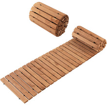 Load image into Gallery viewer, 8 Feet Roll-out Weather-Resistant Patio Hardwood Pathway-17&quot;
