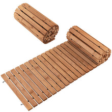 Load image into Gallery viewer, 8 Feet Roll-out Weather-Resistant Patio Hardwood Pathway-22&quot;
