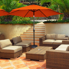 Load image into Gallery viewer, 10 Feet Outdoor Patio Umbrella with Tilt Adjustment and Crank-Orange
