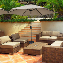 Load image into Gallery viewer, 10 Feet Outdoor Patio Umbrella with Tilt Adjustment and Crank-Tan
