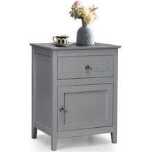 Load image into Gallery viewer, 2-Tier Accent Table with Spacious Tabletop-Gray
