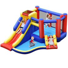 Load image into Gallery viewer, Kids Inflatable Bouncy Castle with Double Slides and Air Blower

