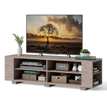 Load image into Gallery viewer, TV Stand Modern Wood Storage Console Entertainment Center-Gray
