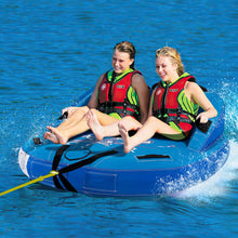 Load image into Gallery viewer, 2 Person Water Sport Inflatable Towable Tubes for Boating-Blue
