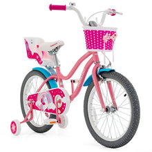 Load image into Gallery viewer, Kids Bicycle with Training Wheels and Basket for Boys and Girls Age 3-9 Years-18&quot;
