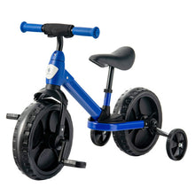 Load image into Gallery viewer, 4-in-1 Kids Training Bike Toddler Tricycle with Training Wheels and  Pedals-Blue
