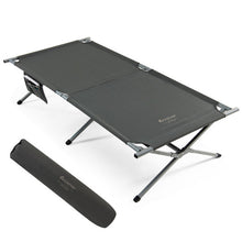 Load image into Gallery viewer, Extra Wide Folding Camping Bed with Carry Bag and Storage Bag-Gray
