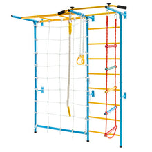Load image into Gallery viewer, 7 In 1 Kids Indoor Gym Playground Swedish Wall Ladder-Yellow
