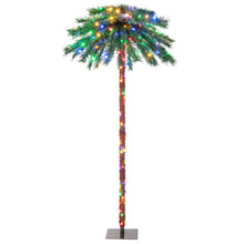 Load image into Gallery viewer, 6 Feet Pre-Lit Artificial Tropical Christmas Palm Tree with 210 Multi-Color Lights
