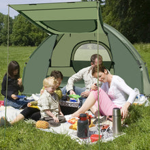 Load image into Gallery viewer, 1-Person Folding Camping Tent with Sunshade and Air Mattress
