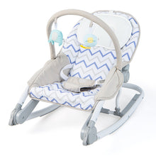 Load image into Gallery viewer, 2-in-1 Baby Bouncer with 3-level Adjustable Backrest-Gray
