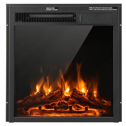 18/22.5 Inch Electric Fireplace Insert with 7-Level Adjustable Flame Brightness-22.5 inches