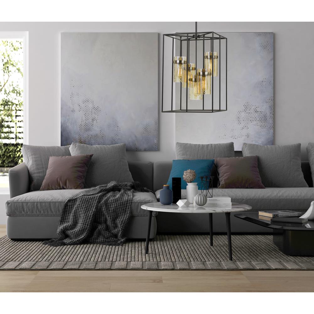 60W X 5 Cremona Glass Pendant Fixture (Edison Bulbs Not Included)