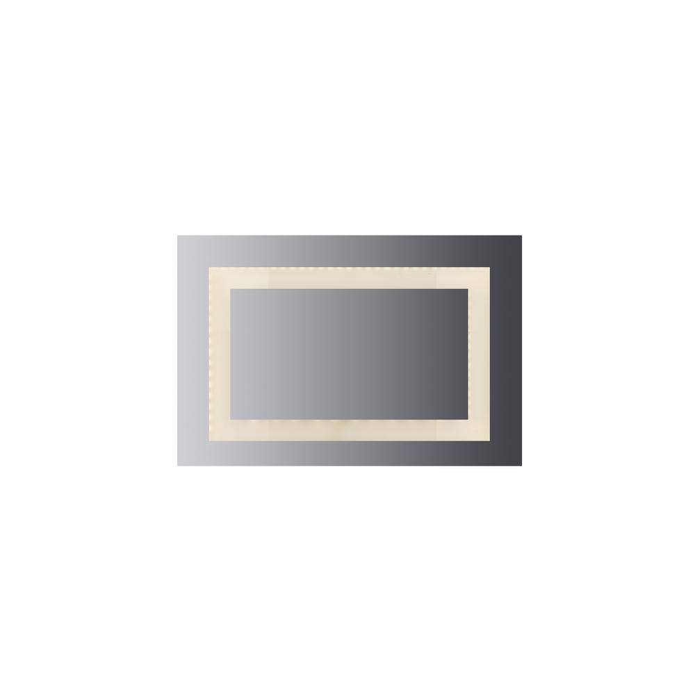 LED Lighted Mirror inset Glass Style, 36