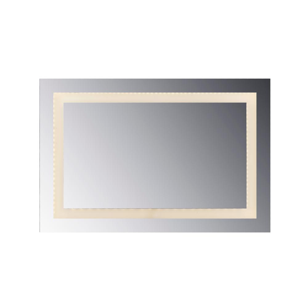 LED Lighted Mirror inset Glass Style, 48