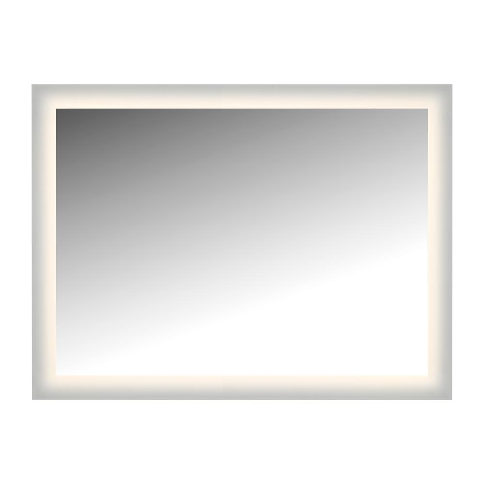 LED Lighted Mirror Wall Glow Style With Frosted Glass To The Edge, 48