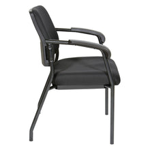 Load image into Gallery viewer, VisitorÕs Chair Black Frame Padded Arms, 83710B-231
