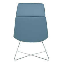 Load image into Gallery viewer, Geena Guest Chair in Dillon Blue with Chrome Sled Base, GNA50400-R105
