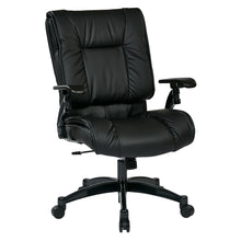 Load image into Gallery viewer, Black Bonded Leather Conference Chair

