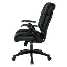 Load image into Gallery viewer, Black Bonded Leather Conference Chair
