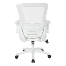 Load image into Gallery viewer, White Screen Back Manager&#39;s Chair in White Faux Leather, EM60926WH-U11
