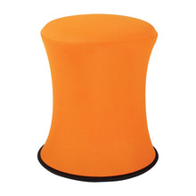 Load image into Gallery viewer, Active Height Stool with White Frame and Orange Fabric 18&quot;-26&quot;, ACT3020-18

