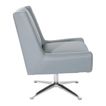 Load image into Gallery viewer, Guest Chair in Charcoal Grey Faux Leather and Aluminum Base, FLH5969AL-U42

