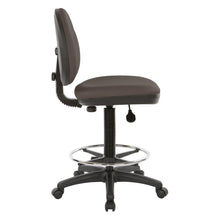 Load image into Gallery viewer, Sculptured Seat and Back Drafting Chair in Dillon Graphite, DC550-R111
