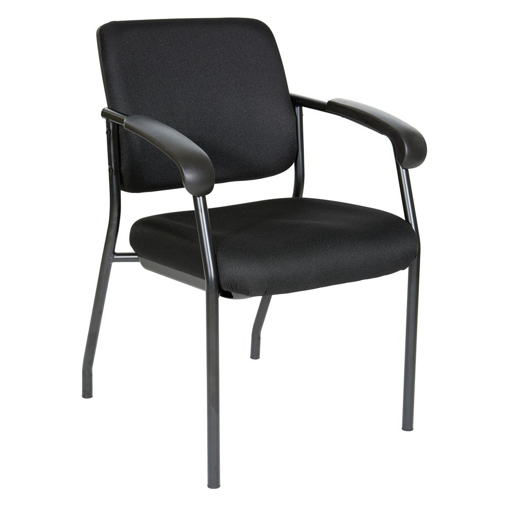 VisitorÕs Chair Black Frame Padded Arms, 83710B-231