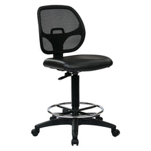 Load image into Gallery viewer, Deluxe Mesh Back Drafting Chair with 20&quot; Diameter Foot ring
