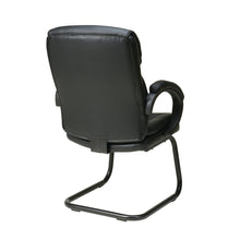 Load image into Gallery viewer, Bonded Leather Visitors Chair with Padded Arms and Sled Base
