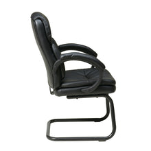 Load image into Gallery viewer, Bonded Leather Visitors Chair with Padded Arms and Sled Base
