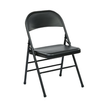 Load image into Gallery viewer, Folding Chair with Metal Seat and Back
