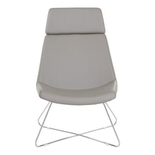 Load image into Gallery viewer, Geena Guest Chair in Dillon Stratus with Chrome Sled Base, GNA50400-R103
