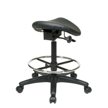 Load image into Gallery viewer, Backless Stool with Saddle Seat
