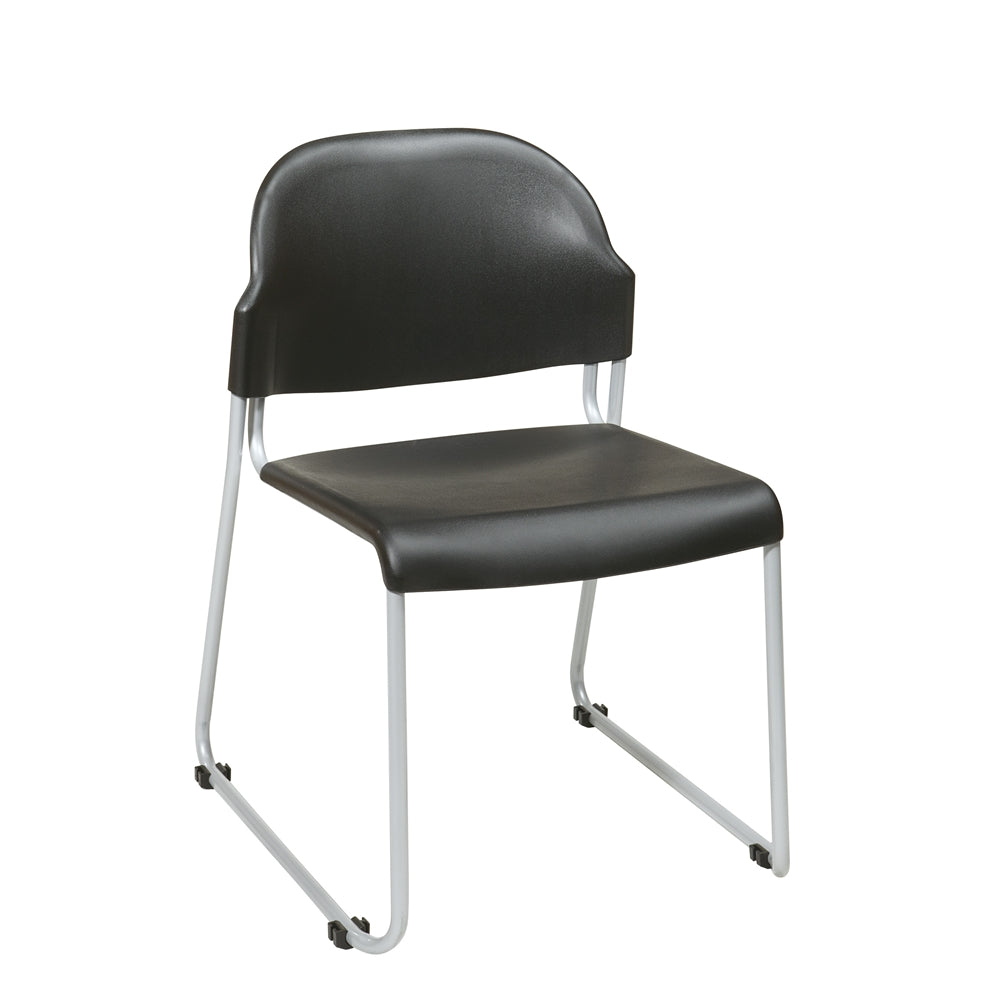 Stack Chair with Plastic Seat and Back