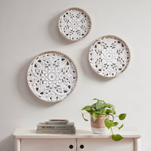 Load image into Gallery viewer, Medallion Trio Wood Wall Decor 3 Piece Set MP95B-0257
