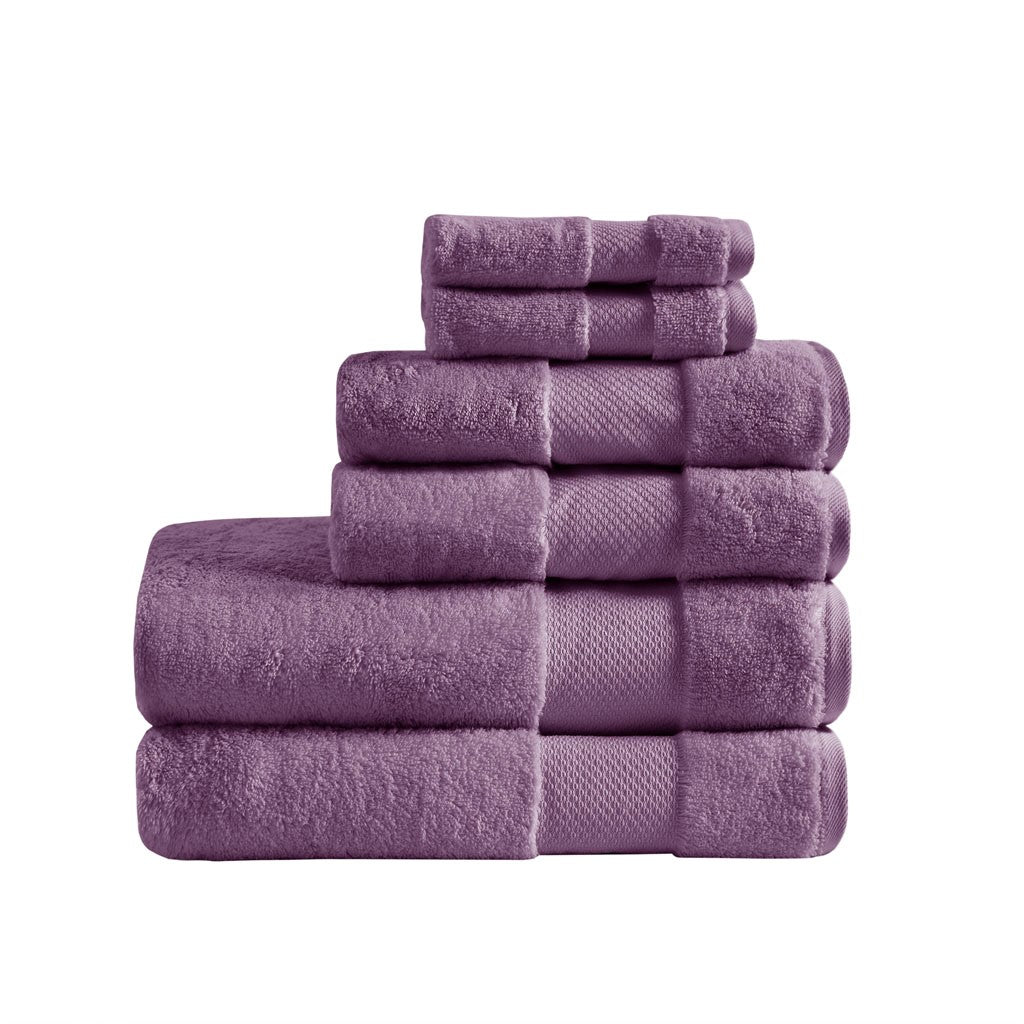 Turkish Cotton 6 Piece Bath Towel Set  MPS73-467 By Olliix