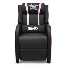 Load image into Gallery viewer, Massage Racing Gaming Single Recliner Chair-Pink
