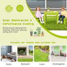 Load image into Gallery viewer, 25.5 Inch Square Kids Activity Play Table-Green
