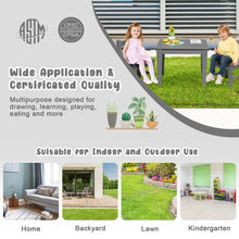 Load image into Gallery viewer, 25.5 Inch Square Kids Activity Play Table-Gray
